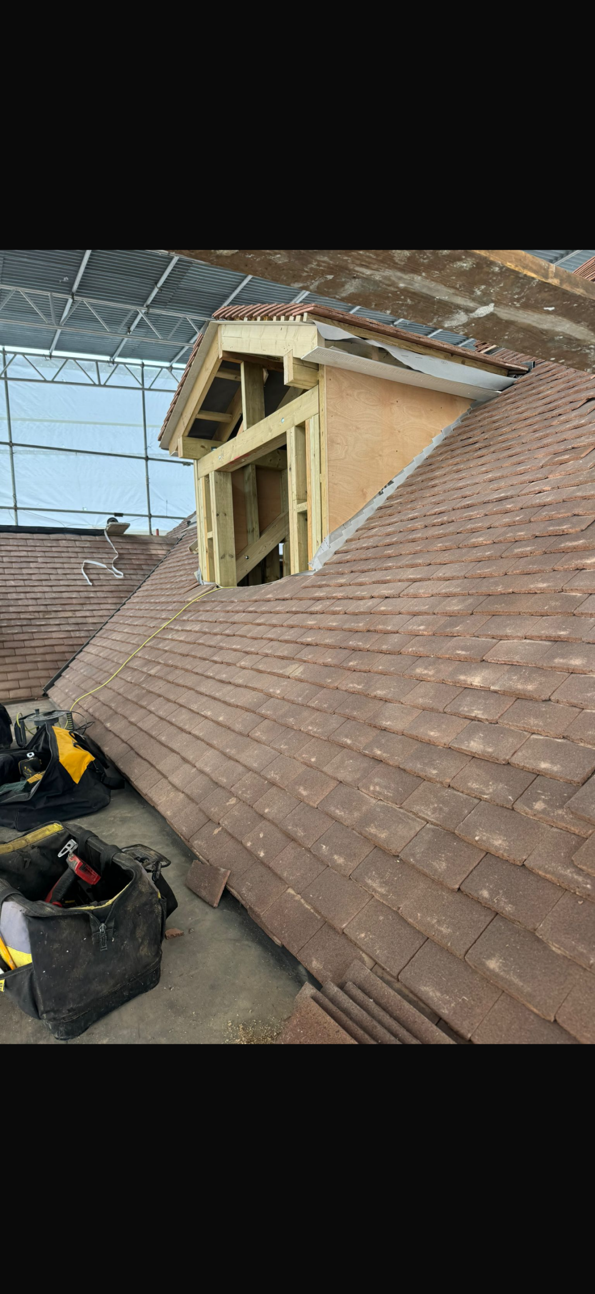 Roofing work